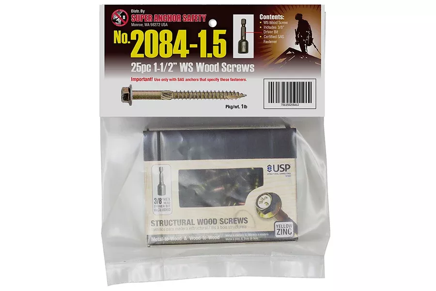 Super Anchor Safety Hex Head WS Screw w/ 3/8″ Driver – 2084