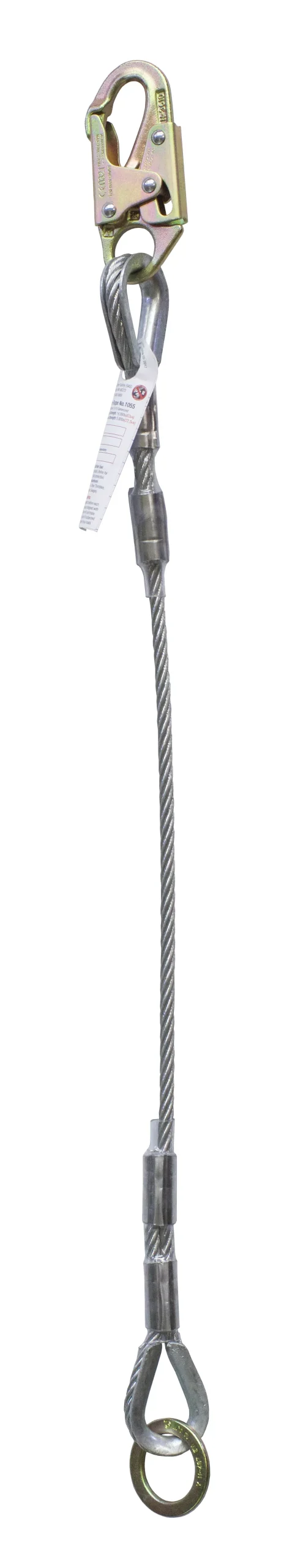 Super Anchor Wire Rope Anchor 60″ with Snaphook & O-Ring 1333-5