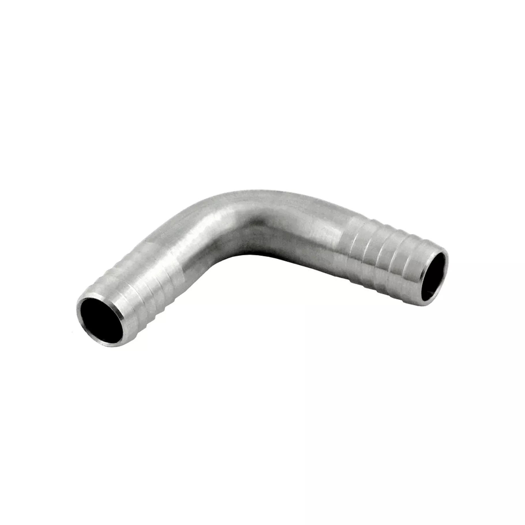 Thinwall 90° Splicer – 304 Stainless Steel – 1/2″ Hose Barb X 1/2″ Hose Barb