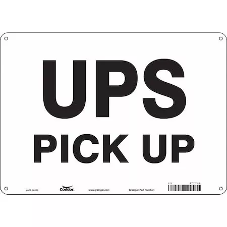 Traffic Sign, 10 in H, 14 in W, Polyethylene, Horizontal Rectangle, English, 477T28