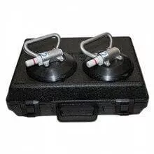 Two 6" Rigid Handle Hand Cups for Flat Surfaces