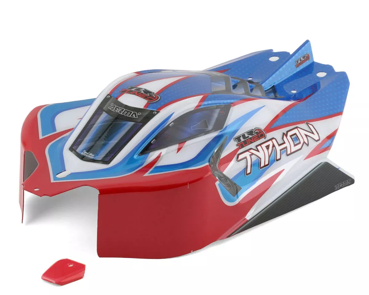 TYPHON TLR Tuned Finished Body Red/Blue (ARA406164)
