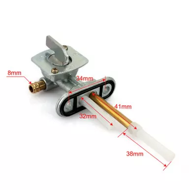 UNIVERSAL PETCOCK GAS TANK SHUTOFF SWITCH / RESERVE SWITCH FOR ATV & MOTORCYCLE