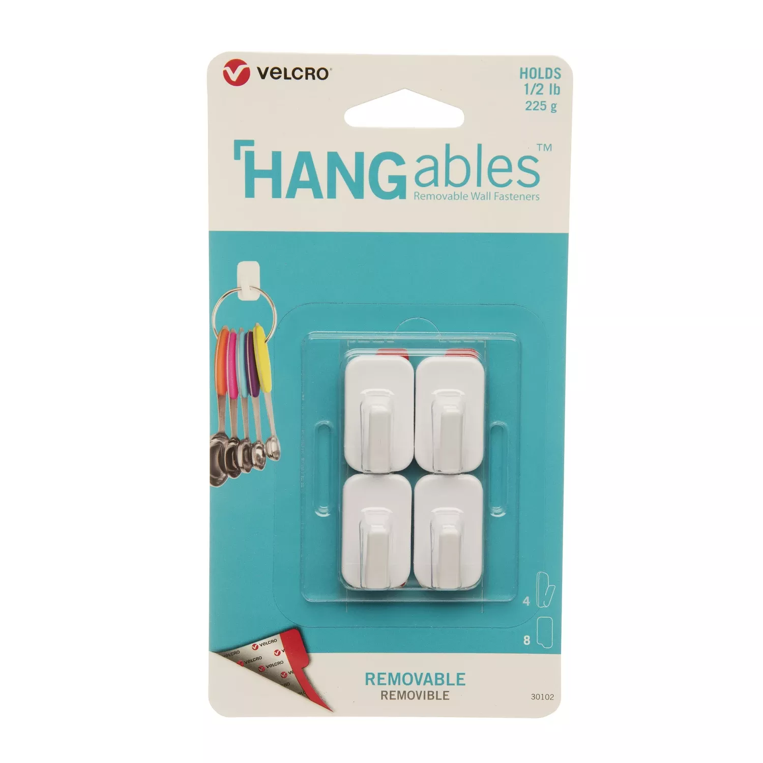 Velcro Brand Hangables Micro Plastic Micro Hooks 4 Pk