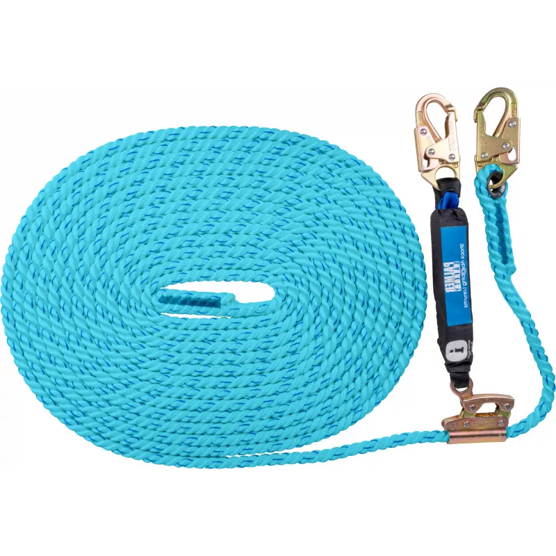 Vertical Lifeline Assembly With Shock Absorbing Lanyard
