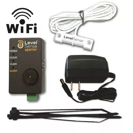 Water Leak Detector, Audio, Visual, 5ft