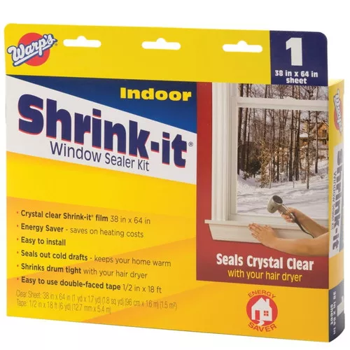 Window Sealer Kit- 38" x 64"- Clear