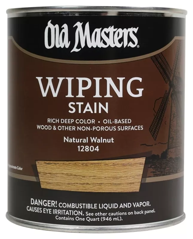 Wiping Stain, Oil-based, Natural Walnut, 1-qt.