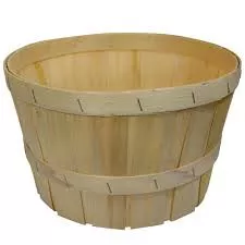 Wooden Basket- 4 Quart- (1/2 Peck)
