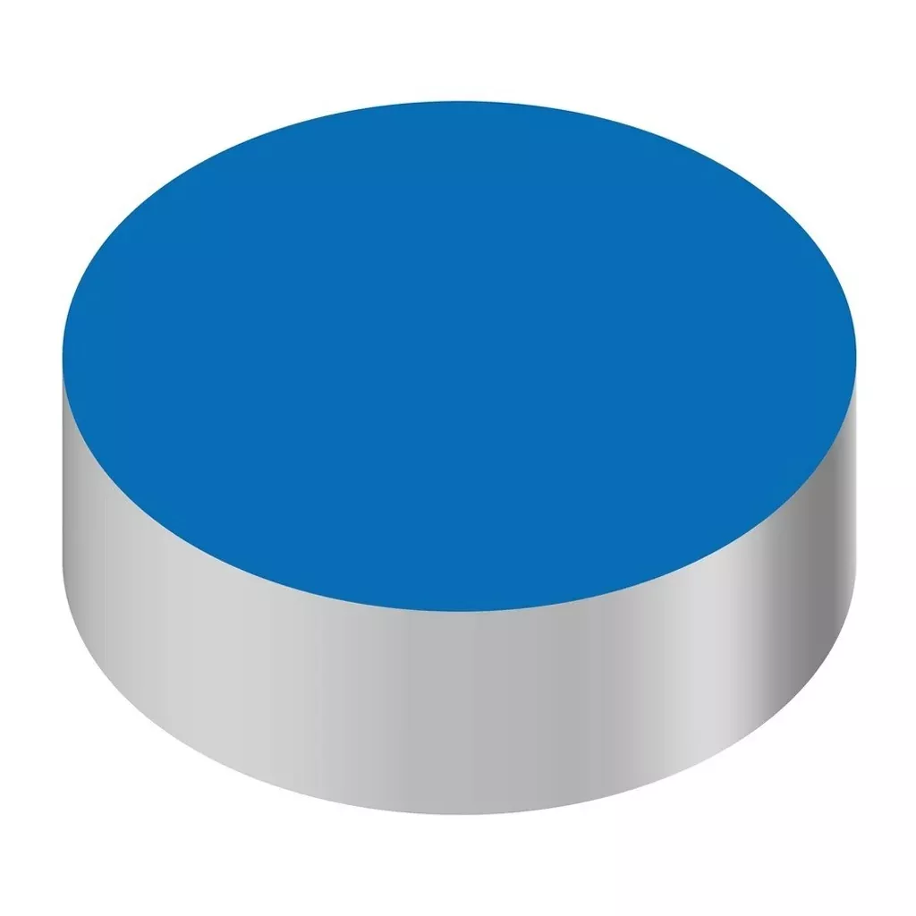 Wunder-Bar Blank Button Cap – Round Blue