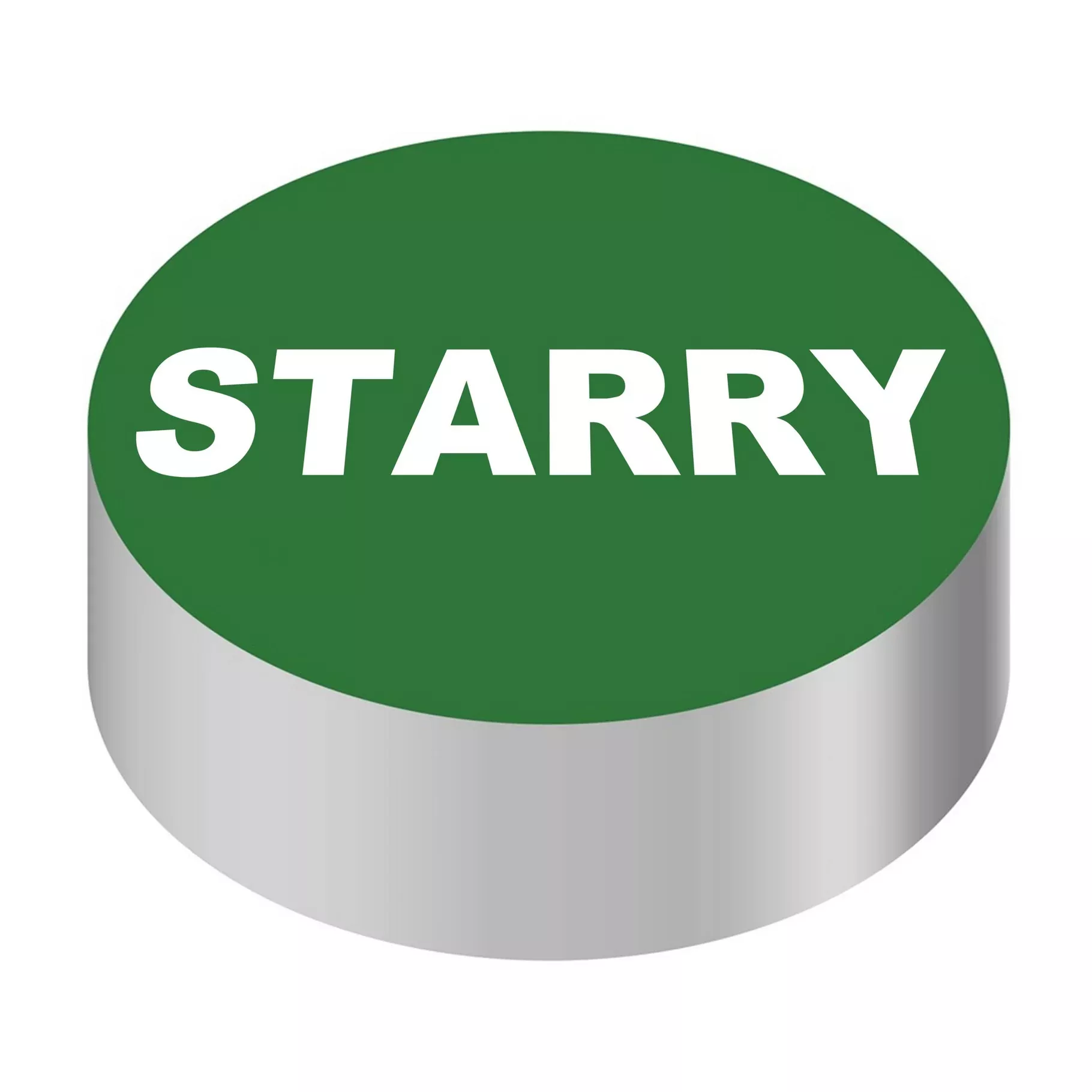 Wunder-Bar ‘Starry’ Button Cap – Round Green with White Lettering