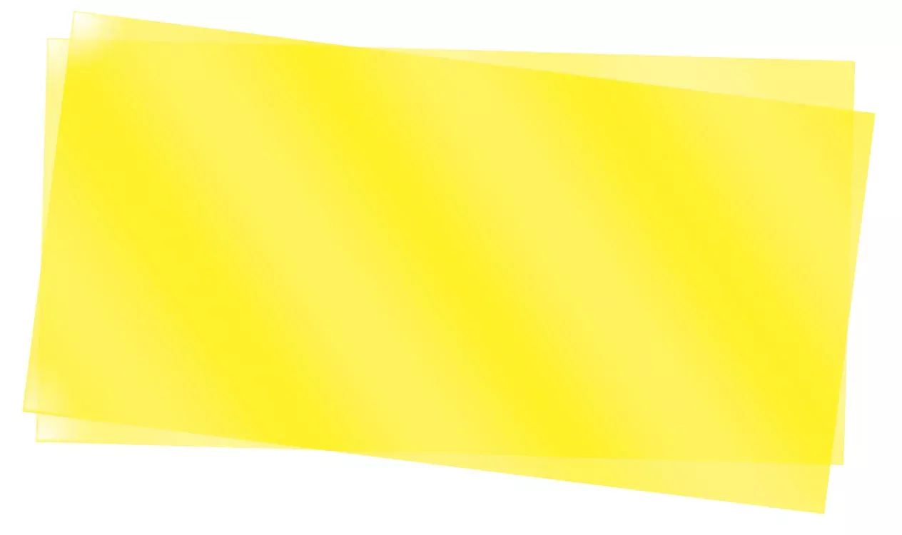 Yellow Transpartent Sheets 0.010x6x12″ (2) (EVG9904)