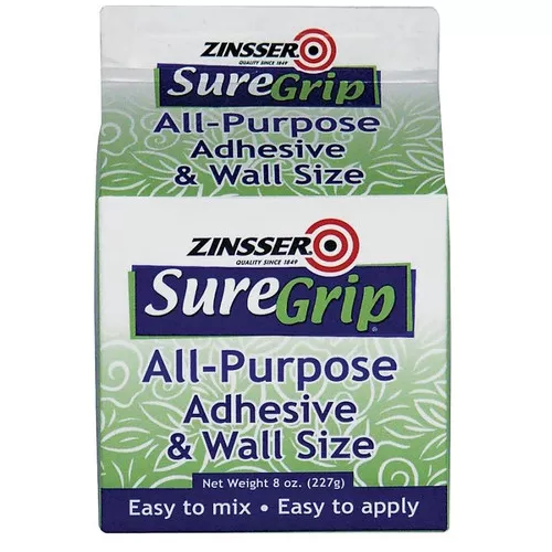 Zinsser- Suregrip Wallpaper Adhesive & Wall Size- 8 Oz